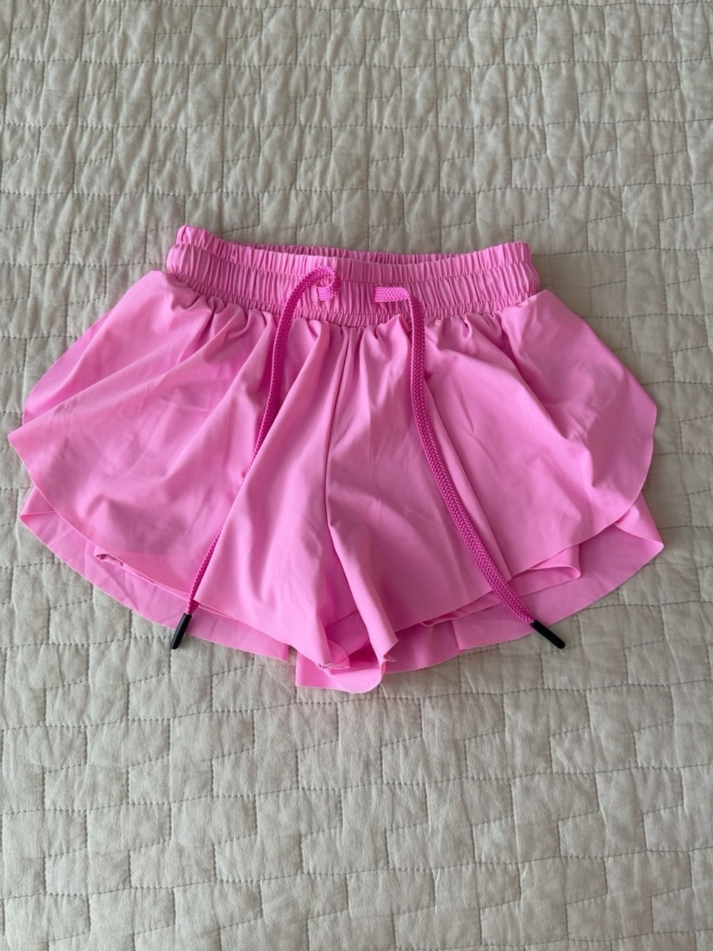 Trendy Threads Pink Flowy Dance Shorts Youth Small